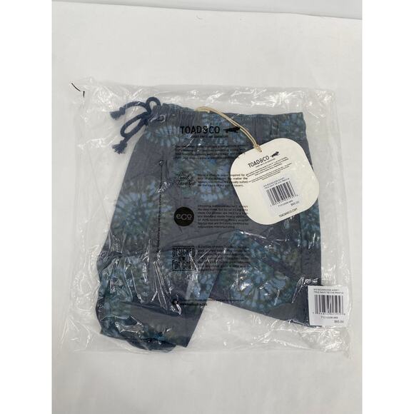 Toad & Co W's Boundless Short True Navy Tie Dye Print Medium - Picture 2 of 10
